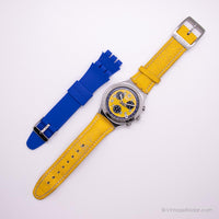 1998 Swatch YCS406 Agente secreto amarillo reloj | RARO Swatch Chrono
