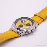 1998 Swatch YCS406 Secret Agent Yellow Watch | نادر Swatch Chrono