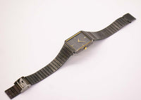 Vintage Square-Dial Black Pulsar Watch | Elegant Unisex Japan Quartz Watch