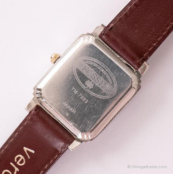 Reloj Fosil Rectangular Vintage Rectangular FOSSIL Watch | Japan Quartz FOSSIL Watch – Vintage ...