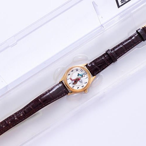 Gold Disney Time Works Mickey Mouse Watch with Original Box  display picture 3