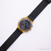 خمر 1996 Swatch SCK111 Lavagna Watch | أسود Swatch Chrono