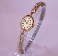 1972 chapado en oro vintage Bulova Damas mecánicas reloj Perfecta condicion