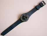 Jahrgang Swatch Sir Blue GN718 | Dunkelblau Swatch Originale Gent Uhr