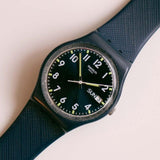 Antiguo Swatch Sir Blue Gn718 | Azul oscuro Swatch Originals caballero reloj