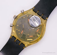 خمر 1996 Swatch SCK111 Lavagna Watch | أسود Swatch Chrono
