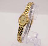 Tono dorado Zentra Cuarzo reloj para mujeres | Elegantes relojes vintage