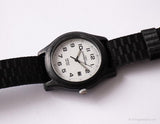 Negro vintage Timex Expedición reloj | Deportes de marcado blanco reloj