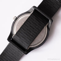 Noir vintage Timex expédition montre | Sports de cadran blanc montre