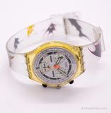 1997 Swatch SCK411 Ice brillante reloj | Blanco vintage Swatch Chrono