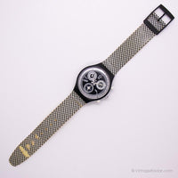 Vintage 1995 Swatch SCB116 Schach Uhr | Schwarz und weiß Swatch Chrono