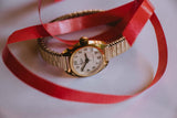 BWC Incabloc Mecánico suizo reloj | Tono de oro suizo reloj para mujeres
