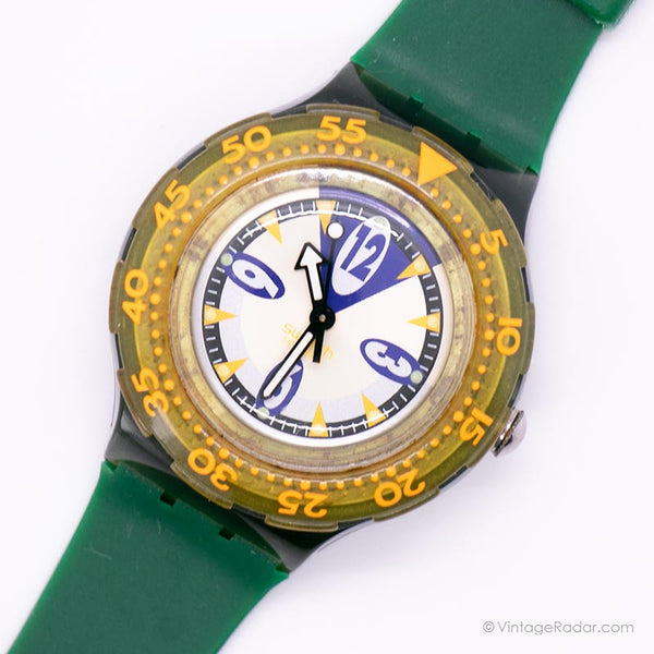 Vintage 1994 Swatch SDM103 STARFLASH Uhr | 90er Jahre Swatch Scuba