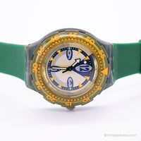 Vintage 1994 Swatch SDM103 STARFLASH Watch | 90s Swatch Scuba