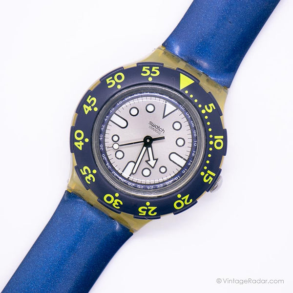 2000 Swatch SDK138 Blue Sanguine montre | Bleu vintage Swatch Scuba