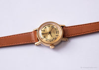 Vintage piccolo Timex Guarda per donne | Dial quadrante rotondo oro oro oro