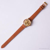 Vintage Small Timex Watch for Ladies | Round Dial Gold-tone Wristwatch