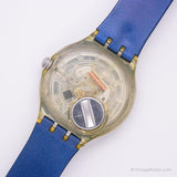 2000 Swatch SDK138 BLUE SANGUINE Watch | Vintage Blue Swatch Scuba