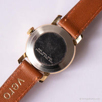Vintage klein Timex Uhr für Damen | Rundes Zifferblatt Gold-Tone Armbanduhr