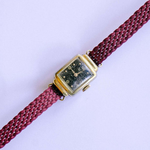 Verity Gold-tone Vintage Watch for Women | Tiny Elegant Wristwatch