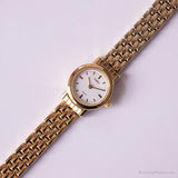 Vintage elegant Timex Indiglo Uhr | Damen kleines Gold-Ton Uhr