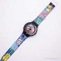 Vintage 1997 Swatch SHB100 Palmer reloj | Bandera estadounidense Swatch