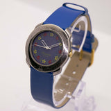 Benetton von Bulova Blau Uhr mit Blumendetails | Vintage -Frauen Uhr