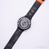 1994 Swatch SDB104 Squiggly Uhr | Silber und Schwarz Swatch Scuba