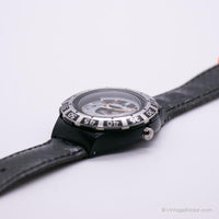 1994 Swatch SDB104 orologio squiggly | Argento e nero Swatch Scuba