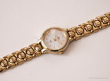 Tono de oro vintage Timex Índigo reloj | Pequeñas damas de muñeca reloj