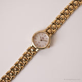 Vintage Gold-tone Timex Indigo Watch | Small Wrist Ladies Watch