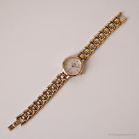 Tono d'oro vintage Timex Orologio indaco | Orologio da donna per piccoli polso