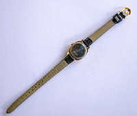 Jahrgang ZentRa Quadratisches Dial Uhr | Von Art Deco inspirierte Gold-Ton Uhr