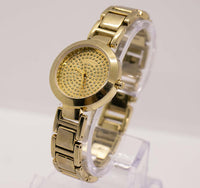 Tono d'oro di lusso DKNY Designer Watch for Women With Gemstones