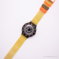 1994 Swatch SDM102 Morgan reloj | Negro Vintage de los 90 Swatch Scuba