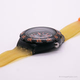 1994 Swatch SDM102 MORGAN Watch | 90s Vintage Black Swatch Scuba