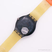 1994 Swatch SDM102 Morgan montre | Black vintage des années 90 Swatch Scuba