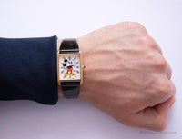 Rectangular Lorus V515 5928 R Tank Mickey Mouse Watch 1990s