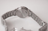 Acciaio inossidabile vintage Timex Guarda | Orologio bracciale quadrante nero