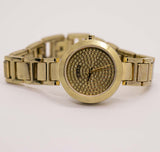 Tono de oro de lujo DKNY Diseñador reloj para mujeres con piedras preciosas