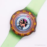 Vintage 1993 Swatch SDG102 SDG103 CHERRY DROPS Watch | 90s Diver Watch
