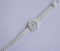 Minimaliste Lorus Quartz montre All-blanc | Ancien Lorus Robe montre