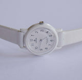 Minimalista Lorus Cuarzo reloj Completamente blanco | Antiguo Lorus Vestir reloj
