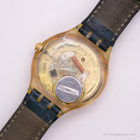 خمر 1993 Swatch SDK112 Golden Island Watch | 90s Swatch Scuba