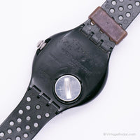 1992 Swatch SDB102 Shamu Black Wave reloj | Negro vintage Swatch Scuba