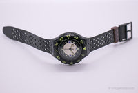 1992 Swatch SDB102 SHAMU BLACK WAVE Watch | Vintage Black Swatch Scuba