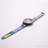 2002 Swatch Zona térmica Shk103 reloj | En blanco y negro Swatch Acceso