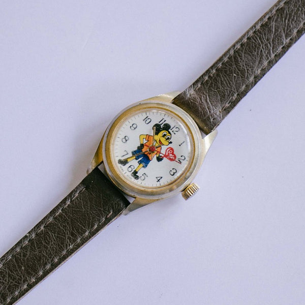 Vintage des années 1960 Mickey Mouse montre | Rare mécanique Disney montre