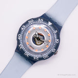 1993 Swatch SDN107 Silberspur Uhr | Vintage Skelett Swatch Scuba