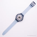 1993 Swatch SDN107 Silver Trace reloj | Esqueleto vintage Swatch Scuba